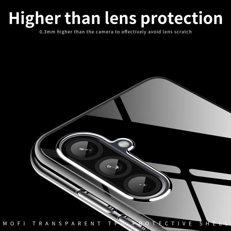 For Samsung Galaxy A36 MOFI Ming Series Ultra-thin TPU Phone Case(Transparent)