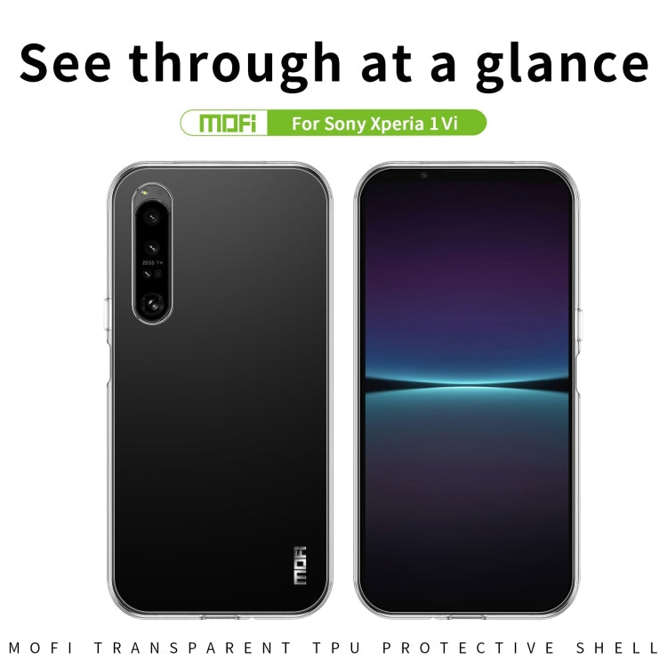 For Sony Xperia 1 VI MOFI Ming Series Ultra-thin TPU Phone Case(Transparent)