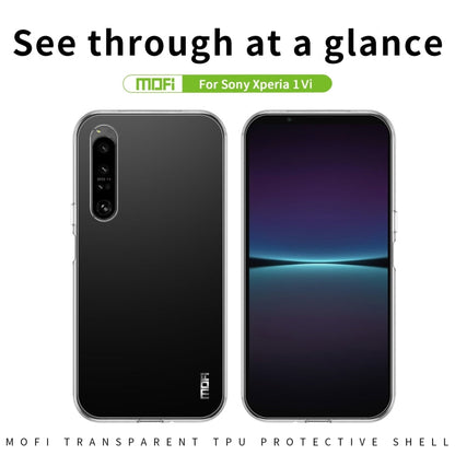 For Sony Xperia 1 VI MOFI Ming Series Ultra-thin TPU Phone Case(Transparent)