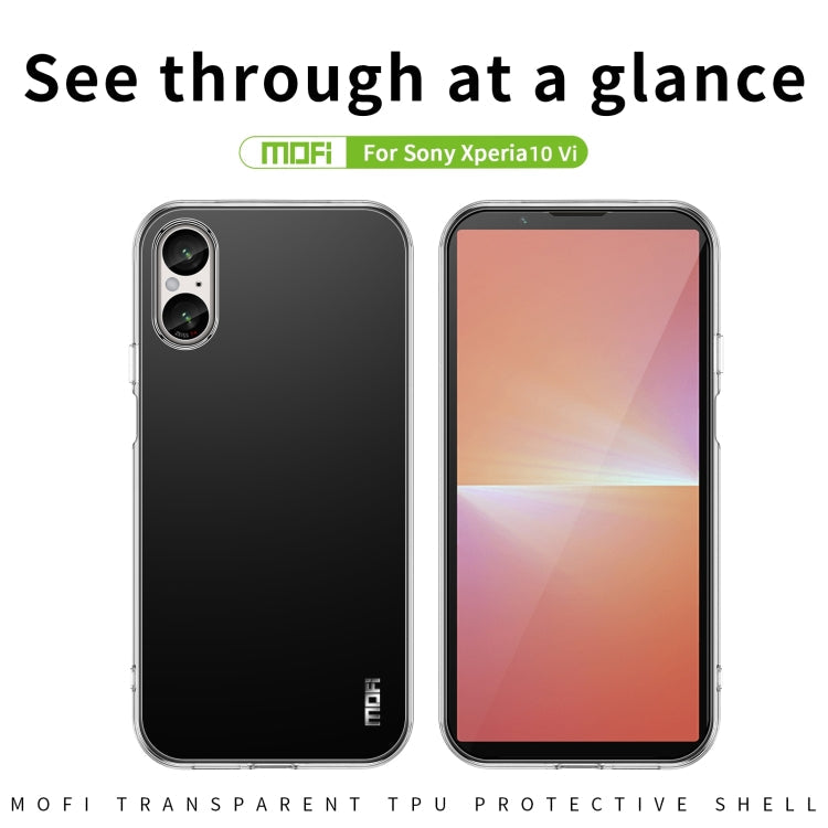 For Sony Xperia 10 VI MOFI Ming Series Ultra-thin TPU Phone Case(Transparent)