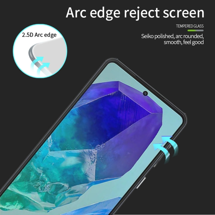 For Samsung Galaxy M55 MOFI 9H 2.5D Full Screen Tempered Glass Film(Black)
