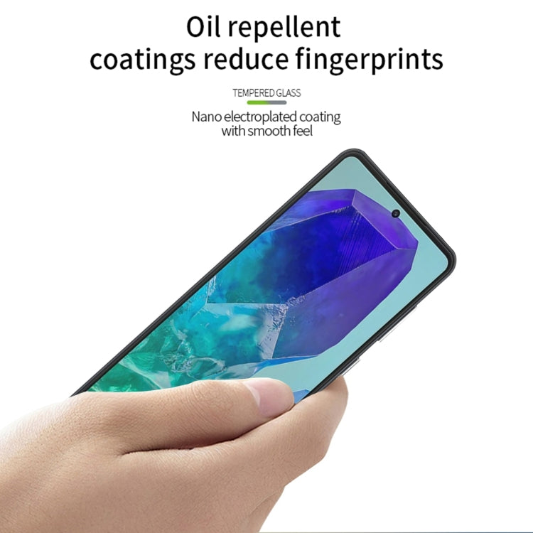 For Samsung Galaxy M55 MOFI 9H 2.5D Full Screen Tempered Glass Film(Black)