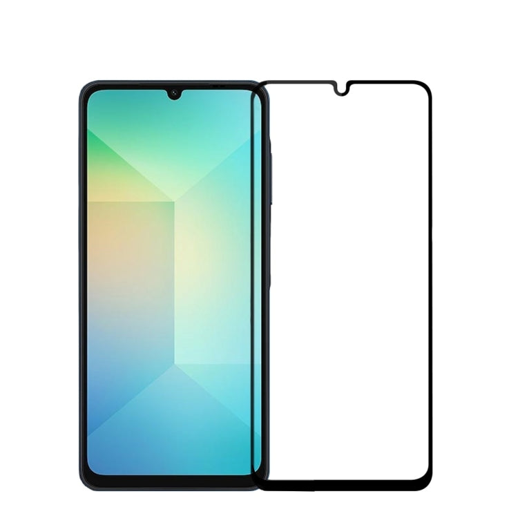 Pour Samsung Galaxy A06 4G MOFI Film de protection d'écran en verre trempé 9H 2.5D (Noir)