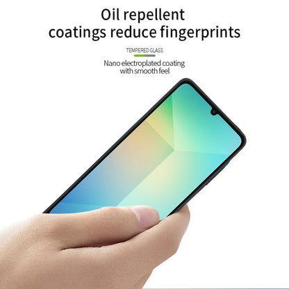 Pour Samsung Galaxy A06 4G MOFI Film de protection d'écran en verre trempé 9H 2.5D (Noir)