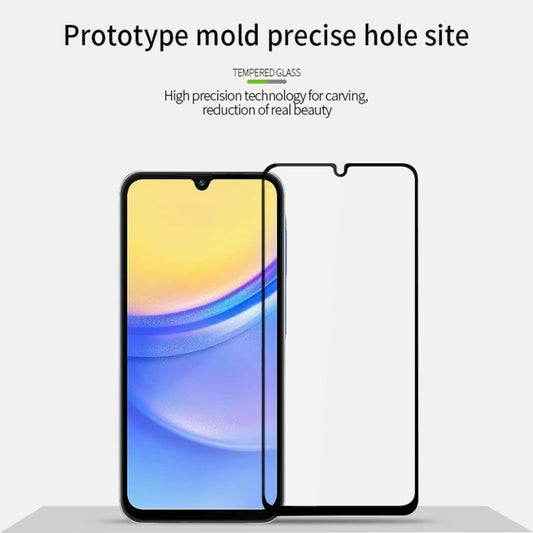 ForSamsung Galaxy A16 5G MOFI 9H 2.5D Full Screen Tempered Glass Film(Black)