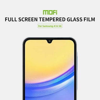 ForSamsung Galaxy A16 5G MOFI 9H 2.5D Full Screen Tempered Glass Film(Black)