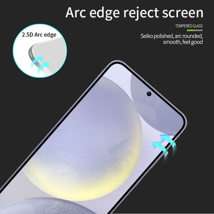 Pour Samsung Galaxy S25+ 5G MOFI Film de protection en verre trempé 9H 2.5D plein écran (noir)