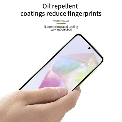 For Samsung Galaxy A36 / A56  MOFI 9H 2.5D Full Screen Tempered Glass Film(Black)