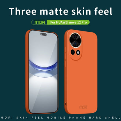 For Huawei nova 12 Pro / 12 Ultra MOFI Qin Series Skin Feel All-inclusive PC Phone Case(Gray)