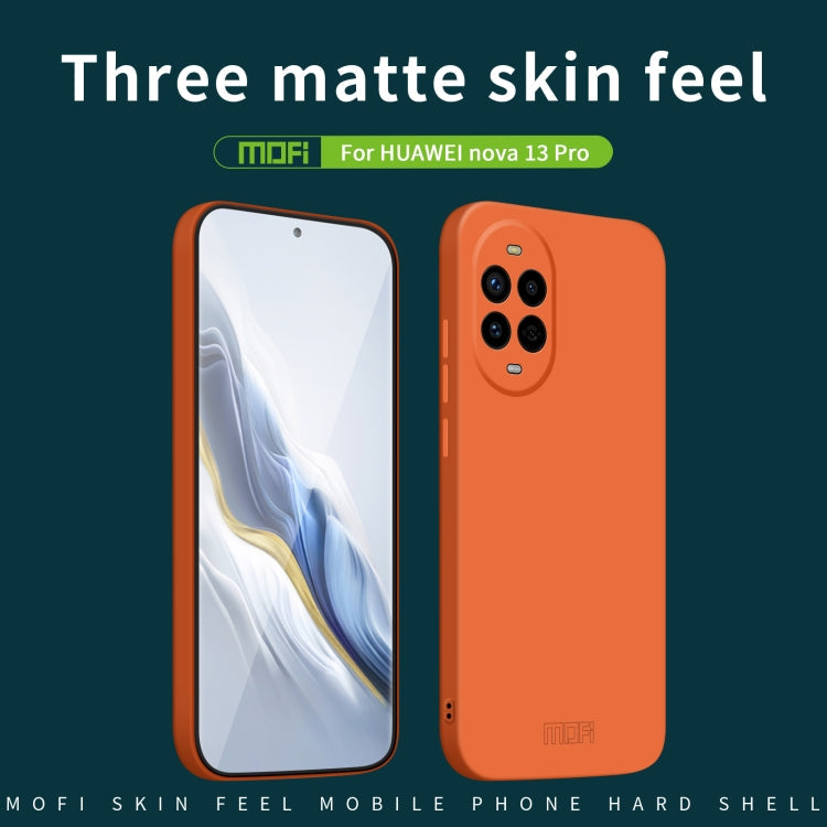 Pour Huawei nova 13 Pro MOFI Qin Series Étui de téléphone PC tout compris sensation peau (noir)