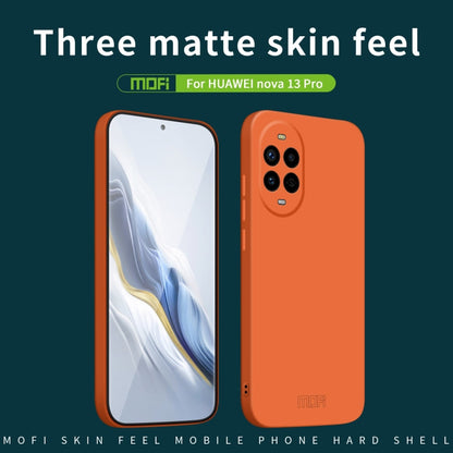 Pour Huawei nova 13 Pro MOFI Qin Series Étui de téléphone PC tout compris sensation peau (noir)