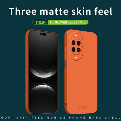 For Huawei nova 14 Pro MOFI Qin Series Skin Feel All-inclusive PC Phone Case(Green)