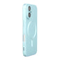 For iPhone 16 ENKAY MagSafe Matte TPU Phone Case with Lens Film(Blue)