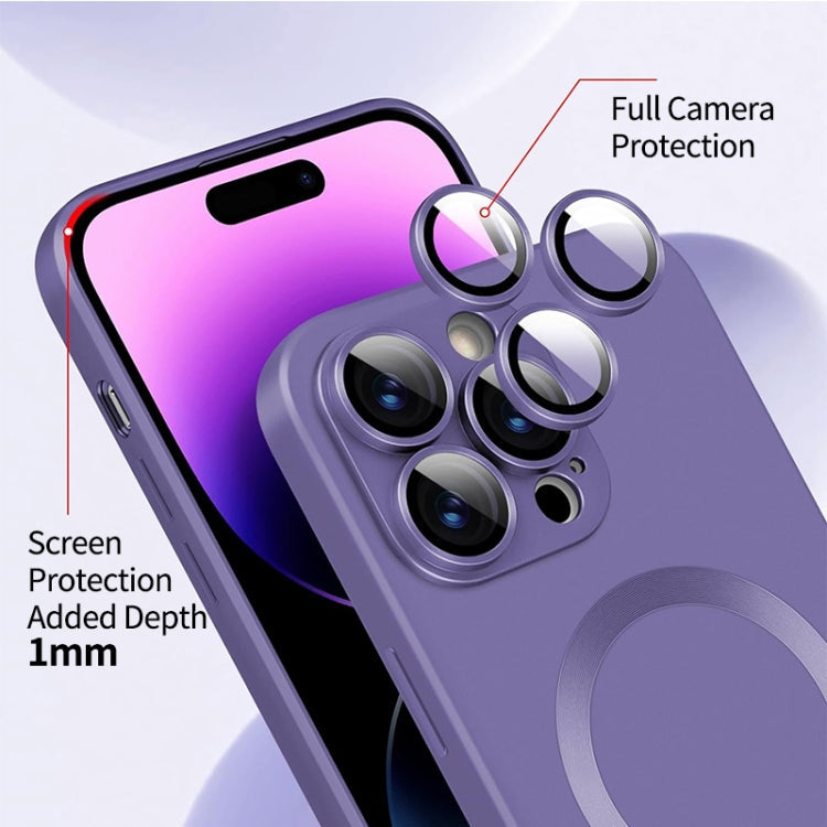 For iPhone 16 Plus ENKAY MagSafe Matte TPU Phone Case with Lens Film(Dark Grey)
