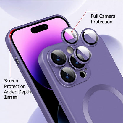 For iPhone 16 ENKAY MagSafe Matte TPU Phone Case with Lens Film(Pink)