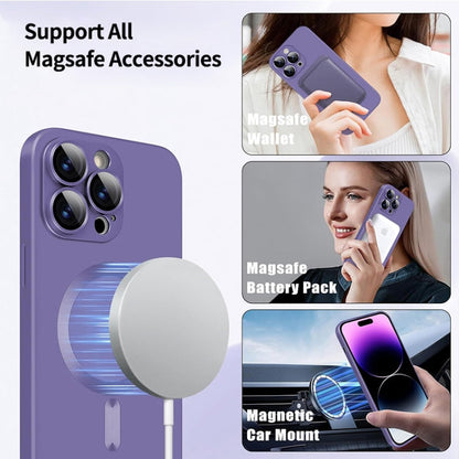 For iPhone 16 ENKAY MagSafe Matte TPU Phone Case with Lens Film(Green)