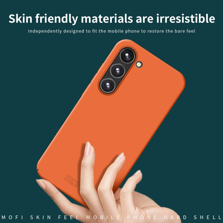 Pour Samsung Galaxy S24+ 5G Coque de téléphone tout compris MOFI Qin Series Skin Feel (Gris)