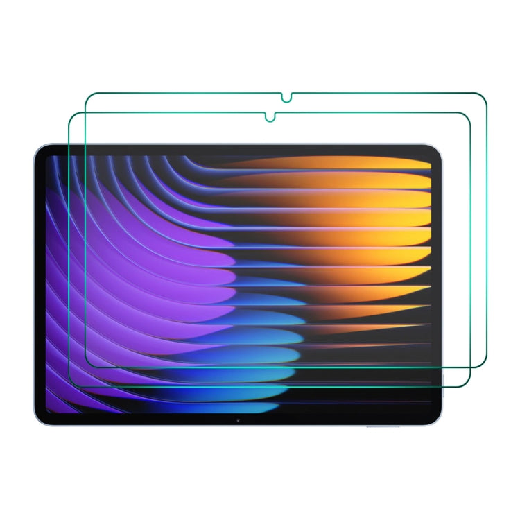 For Xiaomi Pad 8 / 7 / 8 Pro / 7 Pro 2pcs ENKAY Hat-Prince 0.33mm Explosion-proof Tempered Glass Film