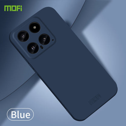For Xiaomi 14 MOFI Qin Series Skin Feel All-inclusive PC Phone Case(Blue)