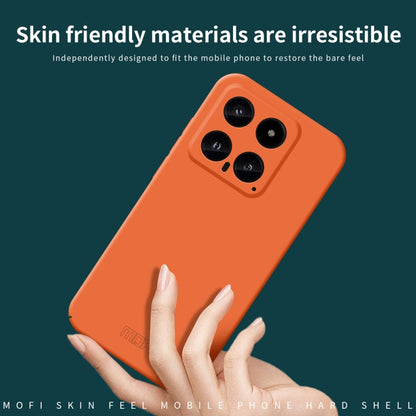 Pour Xiaomi 14 Étui de téléphone PC tout compris MOFI Qin Series Skin Feel (Rose)