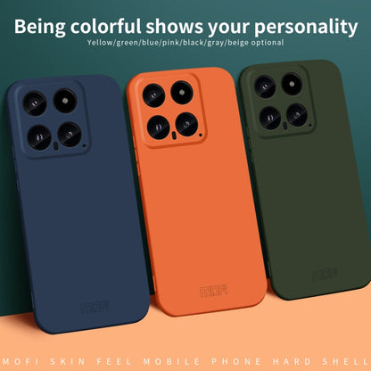 Pour Xiaomi 14 Étui de téléphone PC tout compris MOFI Qin Series Skin Feel (Rose)