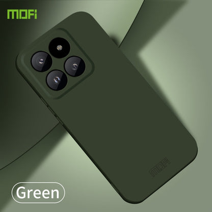 Pour Xiaomi 14 Pro Coque de téléphone tout compris en PC, série Qin, toucher peau MOFI (vert)