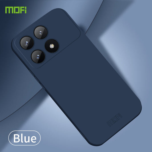 Pour Xiaomi Redmi K70E Coque de téléphone PC tout compris MOFI Qin Series Skin Feel (Bleu)