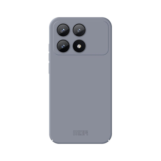 Pour Xiaomi Redmi K70E MOFI Qin Series Étui de téléphone en PC tout compris avec sensation de peau (gris)