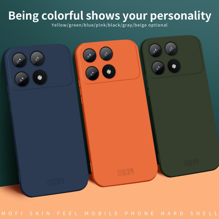 For Xiaomi Redmi K70E MOFI Qin Series Skin Feel All-inclusive PC Phone Case(Gray)