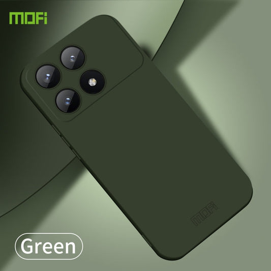 Pour Xiaomi Redmi K70E Coque de téléphone tout compris en PC de la série MOFI Qin (Vert)