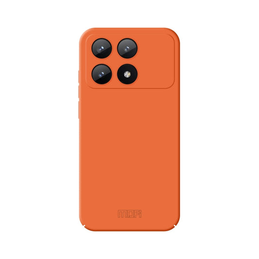 Pour Xiaomi Redmi K70E MOFI Série Qin Coque de téléphone tout compris en PC toucher peau (Orange)