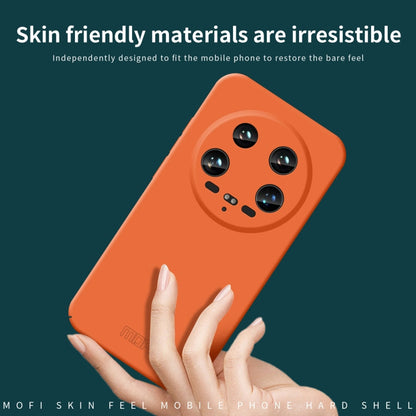 For Xiaomi 14 Ultra MOFI Qin Series Skin Feel All-inclusive PC Phone Case(Orange)