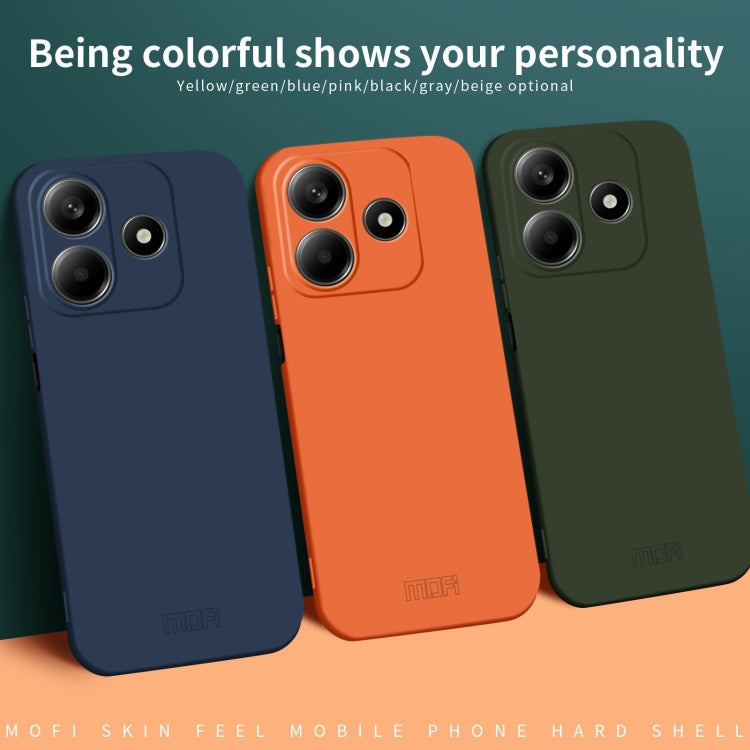 For Xiaomi Redmi Note 14 5G MOFI Qin Series Skin Feel All-inclusive PC Phone Case(Black)