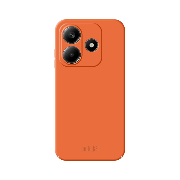 For Xiaomi Redmi Note 14 5G MOFI Qin Series Skin Feel All-inclusive PC Phone Case(Orange)