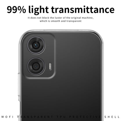 For Motorola Moto G24 / G04 MOFI Ming Series Ultra-thin TPU Phone Case(Transparent)