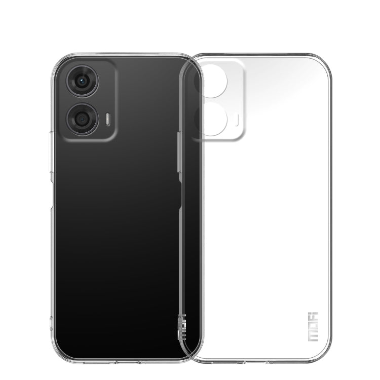 Pour Motorola Moto G24 Power Étui de téléphone en TPU ultra-mince série MOFI Ming (Transparent)