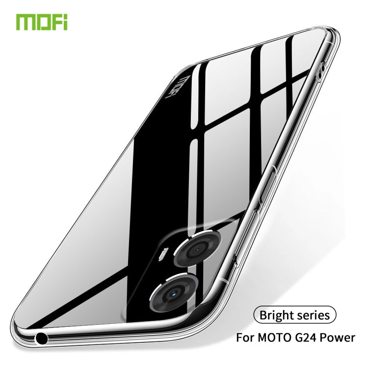 Pour Motorola Moto G24 Power Étui de téléphone en TPU ultra-mince série MOFI Ming (Transparent)