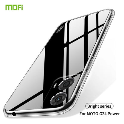 Pour Motorola Moto G24 Power Étui de téléphone en TPU ultra-mince série MOFI Ming (Transparent)