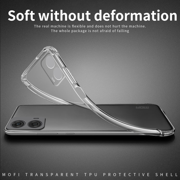 Pour Motorola Moto G24 Power Étui de téléphone en TPU ultra-mince série MOFI Ming (Transparent)