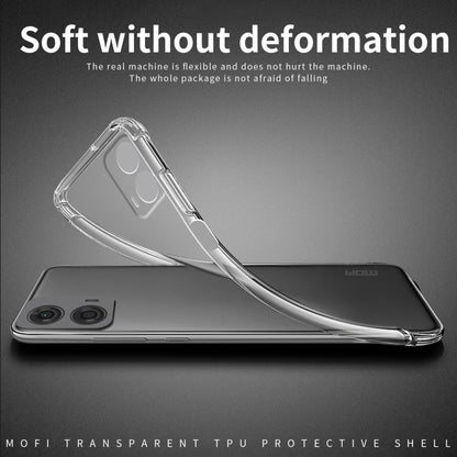 Pour Motorola Moto G24 Power Étui de téléphone en TPU ultra-mince série MOFI Ming (Transparent)