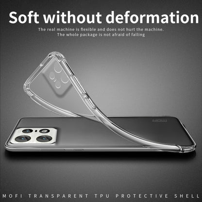 For Motorola Edge 50 Pro MOFI Ming Series Ultra-thin TPU Phone Case(Transparent)