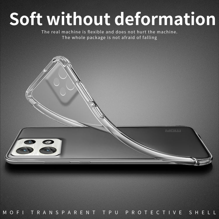 For Motorola Edge 50 Neo MOFI Ming Series Ultra-thin TPU Phone Case(Transparent)