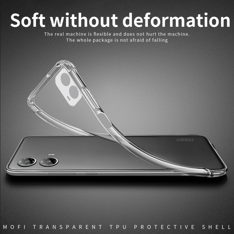 For Motorola Moto G35 MOFI Ming Series Ultra-thin TPU Phone Case(Transparent)