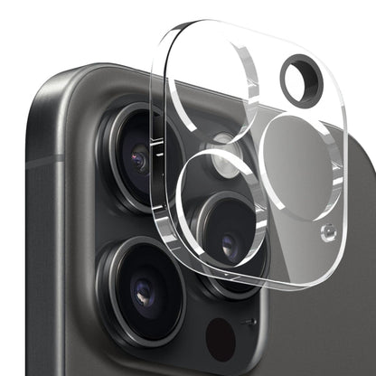 For iPhone 16 Pro NORTHJO 3 in 1 TPU Phone Case with Screen Film and Lens Film(Clear)