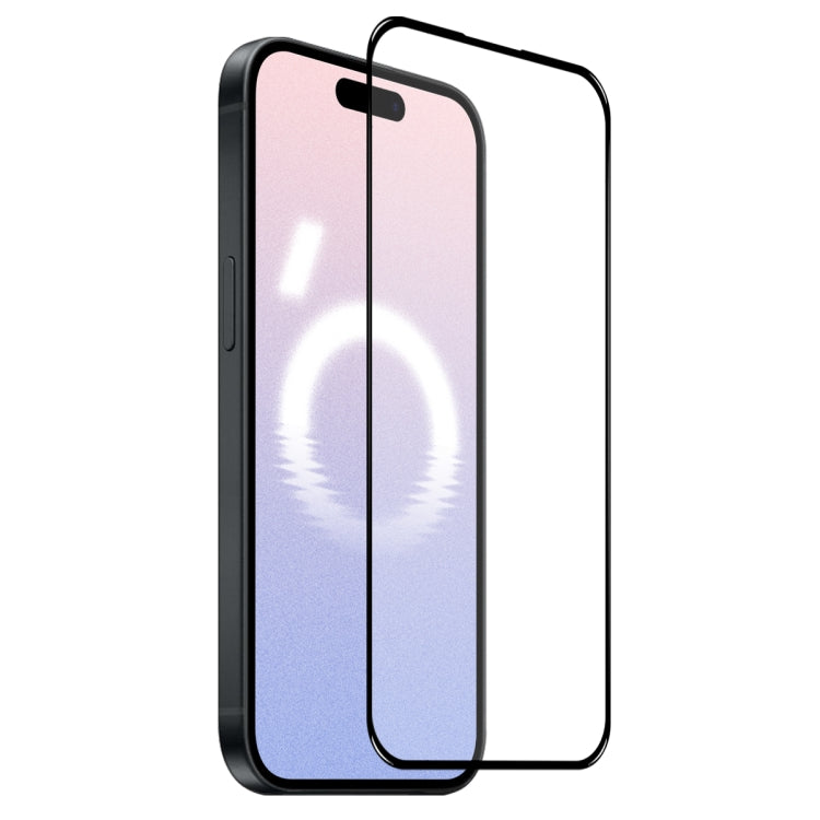 For iPhone 16 NORTHJO A++ Screen Protector Full Glue Silk Printing Tempered Glass Film