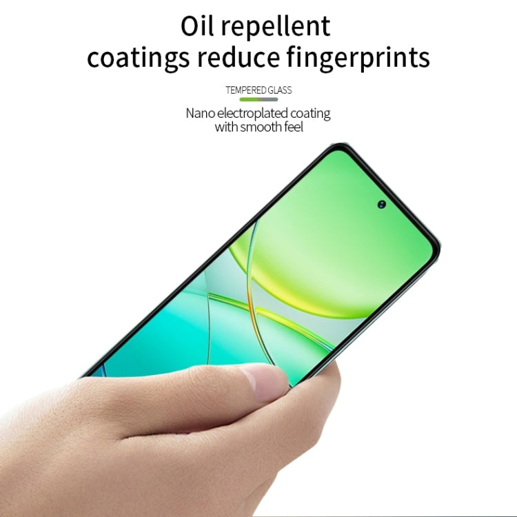 For vivo T3 MOFI 9H 2.5D Full Screen Tempered Glass Film(Black)