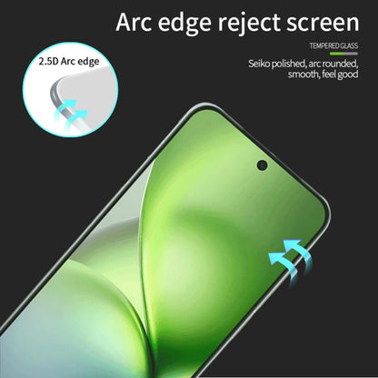 For vivo X200 Pro mini MOFI 9H 2.5D Full Screen Tempered Glass Film(Black)