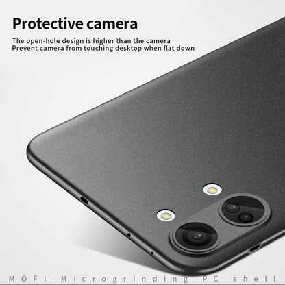 For OnePlus Ace 2V / Nord 3 MOFI Fandun Series Frosted PC Ultra-thin All-inclusive Phone Case(Gray)