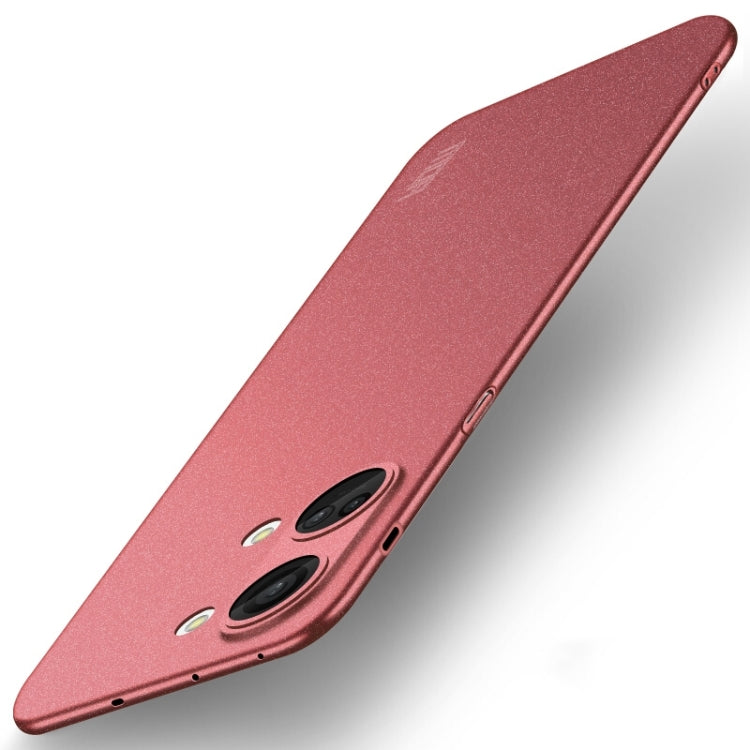 For OnePlus Ace 2V / Nord 3 MOFI Fandun Series Frosted PC Ultra-thin All-inclusive Phone Case(Red)