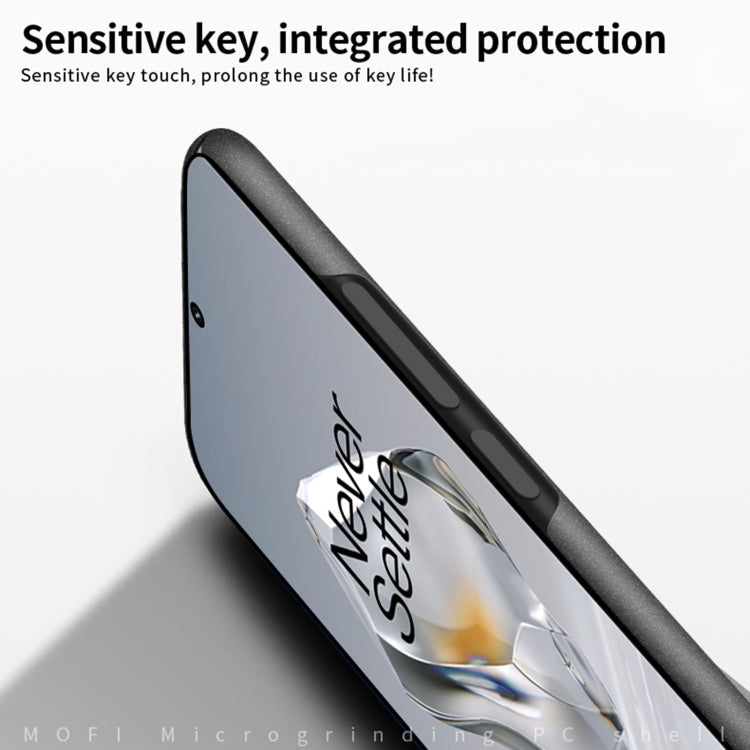 For OnePlus 12 MOFI Fandun Series Frosted PC Ultra-thin All-inclusive Phone Case(Gray)